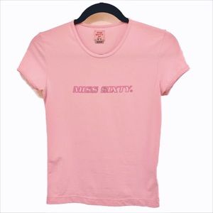 Miss Sixty stretchy pink tee.